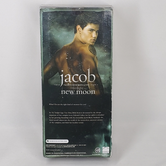 BARBIE TWILIGHT SAGA NEW MOON - JACOB BLACK Collector Doll 2009 - New in Box. - Picture 7 of 13